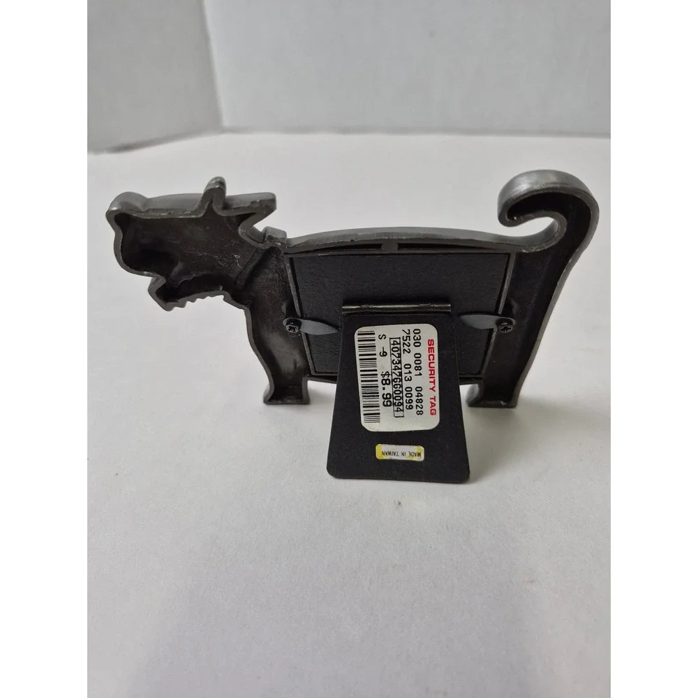 Vintage Pewter Scottie Dog Picture Frame Scottish Terrier Mini Tabletop Decor
